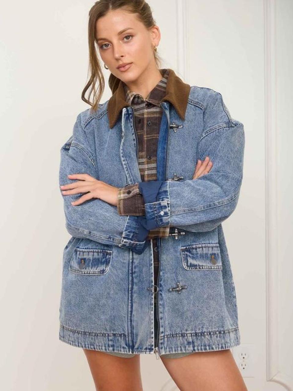 Toggle Denim Jacket - Etsy
