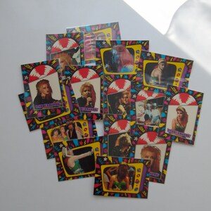 Vintage 1980s Topps Cyndi Lauper Cards & Stickers