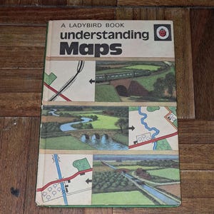 Ladybird Books Understanding Maps Buff Hardback Book Vintage Series 671 How To Guide