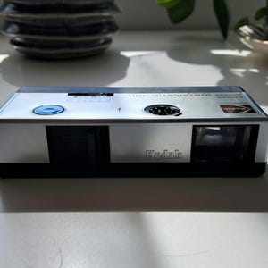 1970s Kodak Instamatic 300 16mm Vintage Film Camera & Original Leather Case