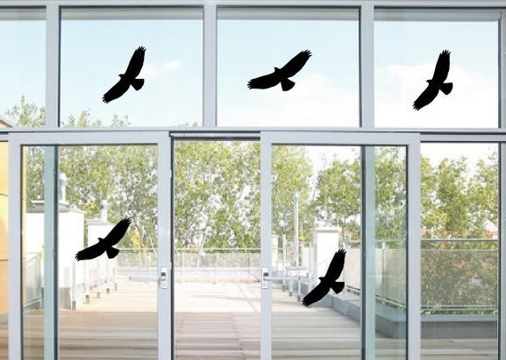 Eulen Vogel auf Ast Fenstersticker Sticker Aufkleber Fensteraufkleber Eule F005
