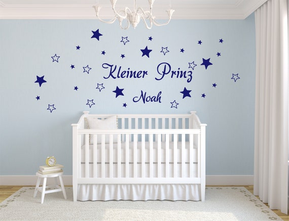 Wandtattoo Kinderzimmer Name Junge Sterne Wunschname Wandaufkleber Kleiner Prinz Wandtattoo Kinderzimmer Name Junge Sterne Wunschname Wandaufkleber Kleiner Prinz