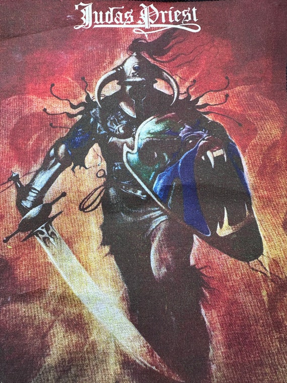 Vintage Judas Priest Hero, Hero Genuine Back Patch - image 2