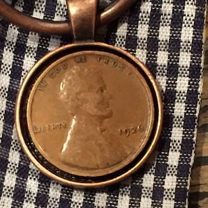 1926 Penny Keychain - Antique Copper