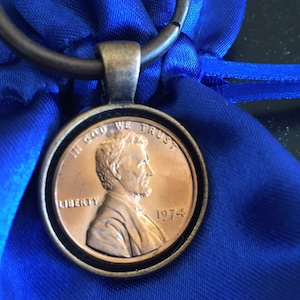 1974 Penny Keychain - Antique Copper