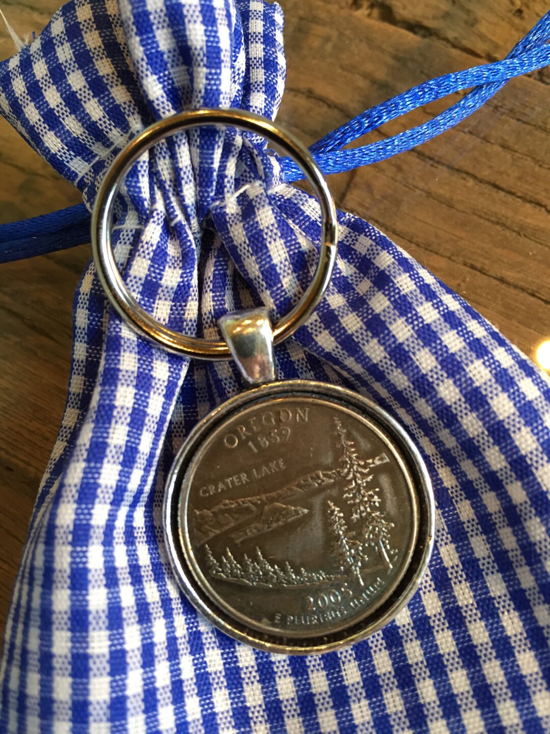 Oregon Quarter Keychain - the Beaver State - Etsy