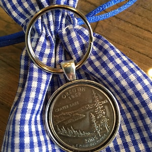 Oregon Quarter Keychain - The Beaver State