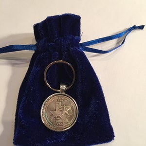 Texas Quarter Keychain - The Lone Star State