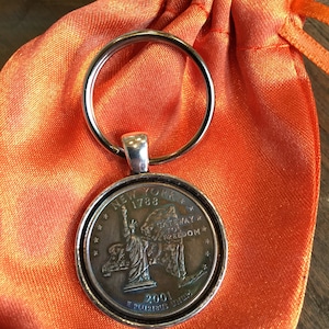 New York Quarter Keychain - The Empire State