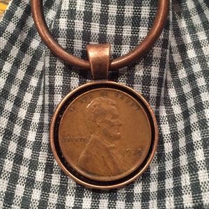 1935 Penny Keychain #90 - Antique Copper