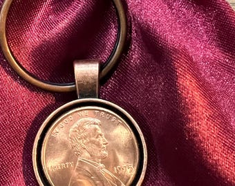 1995 Penny Keychain - Antique Copper