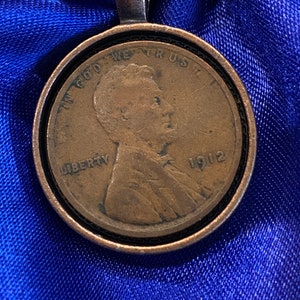 1912 Penny Keychain - Antique Copper