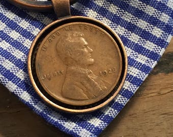 1928 Penny Keychain - Antique Copper