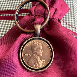 1964 Penny Schlüsselanhänger - Antikes Kupfer
