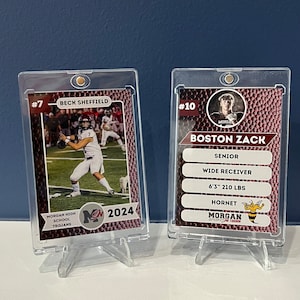 Tarjeta coleccionable deportiva - Personalizada