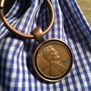 1952 Penny Keychain - Antique Copper