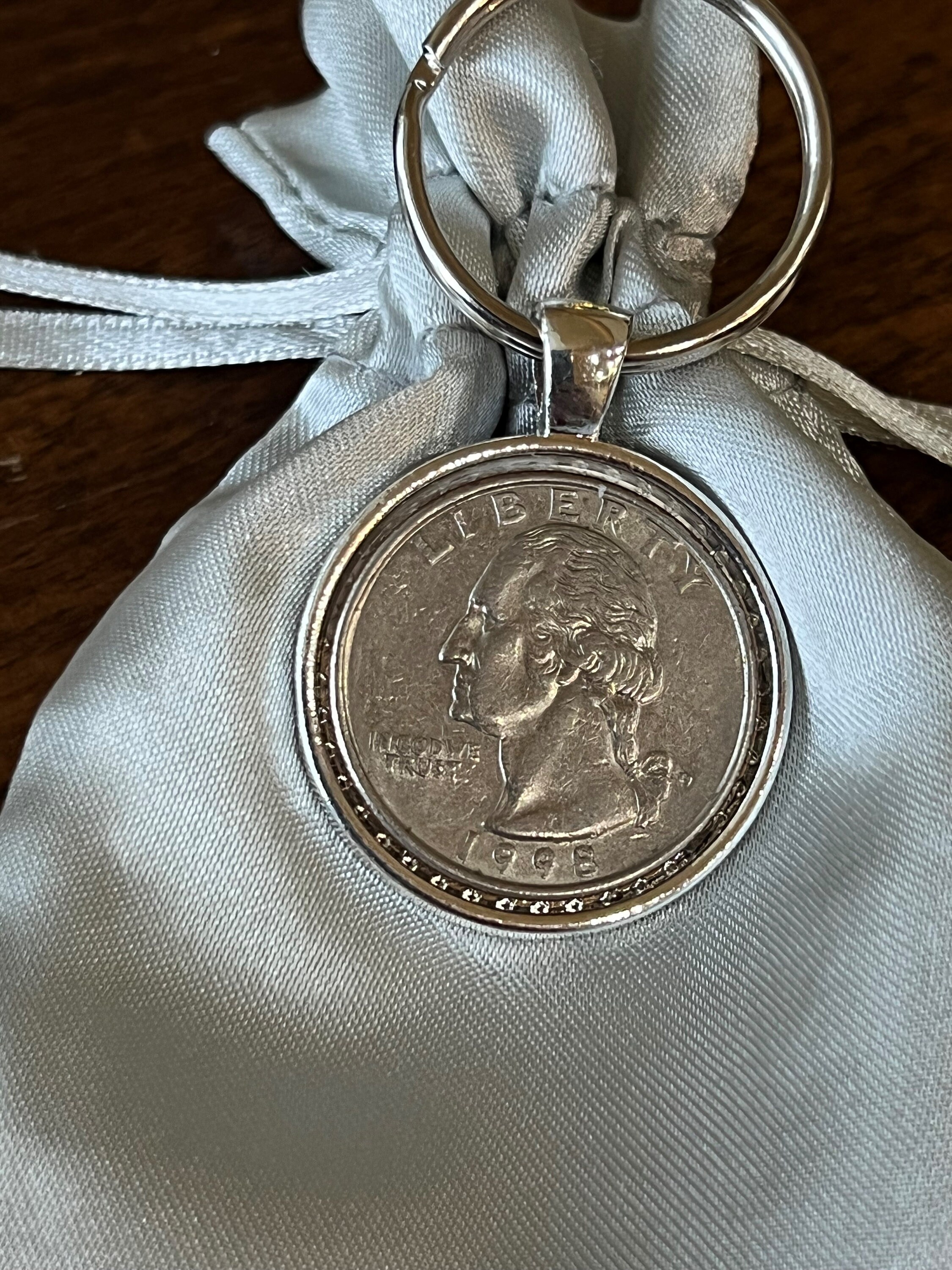 Quarter Key Chain 1998 Quarter Keychain - Etsy