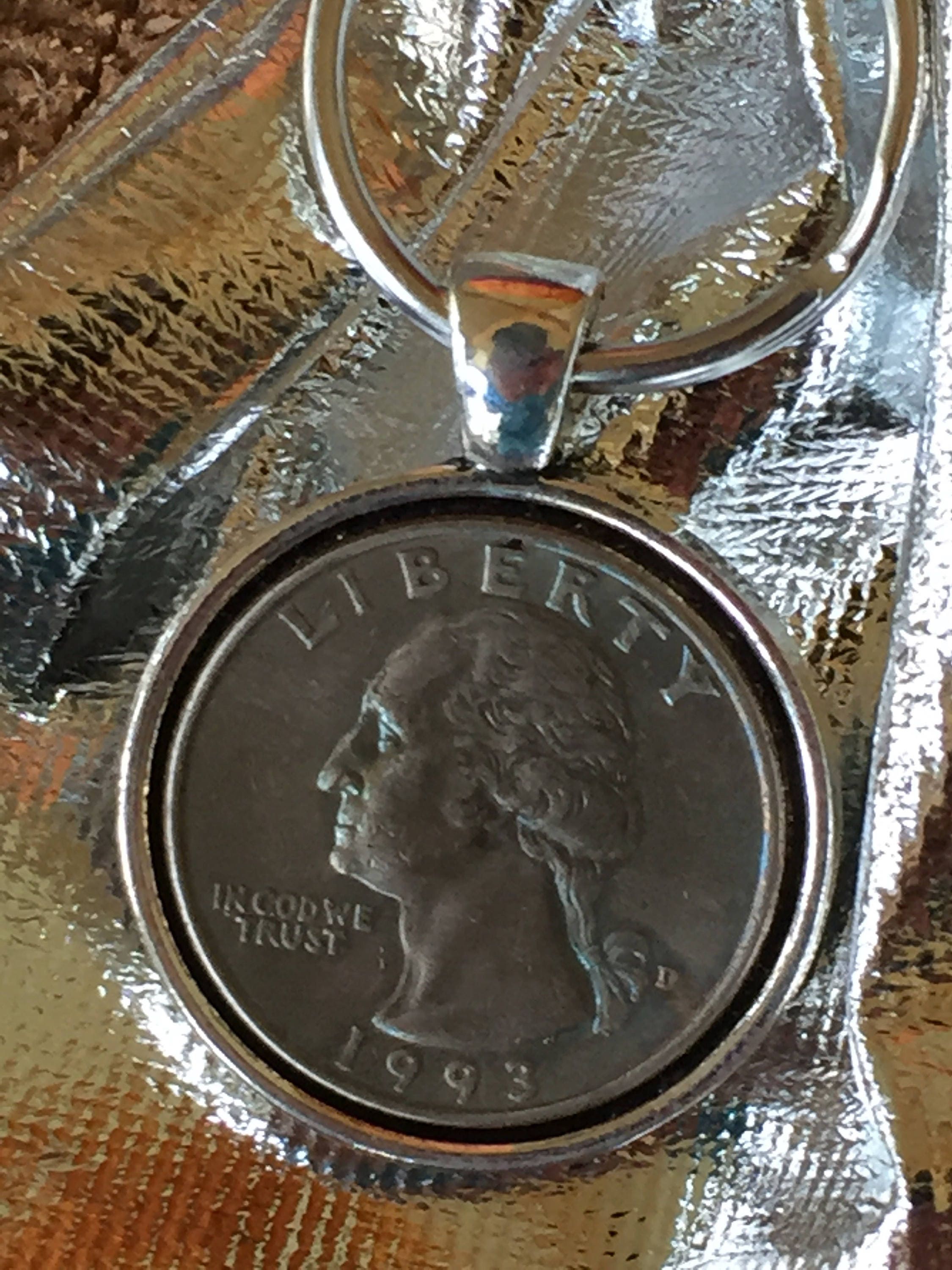 Quarter Key Chain 1993 Quarter Keychain - Etsy