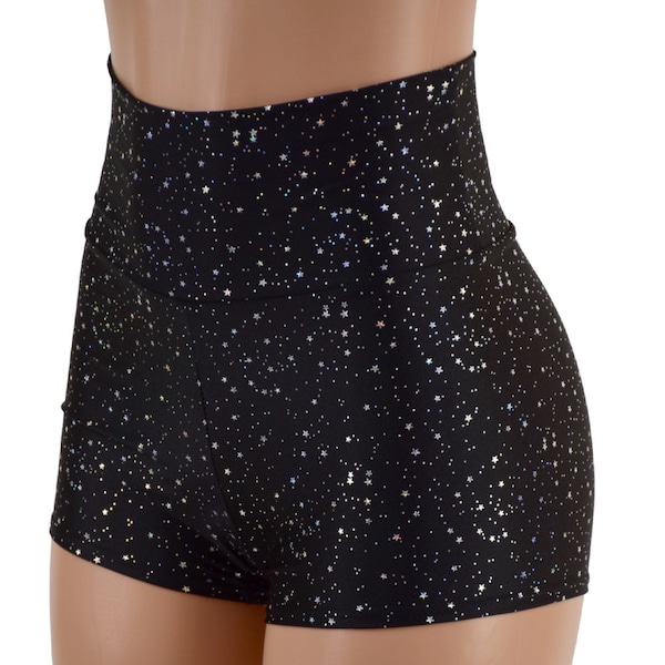 Star Noir High Waist Shorts 157553