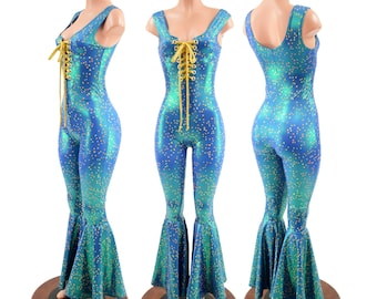 gold lame jumpsuit 70s