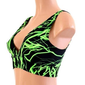 UV Glow Green Lightning Starlette Bralette  154421