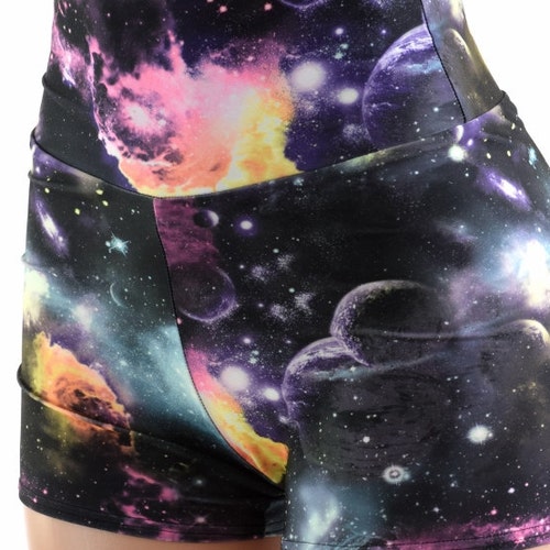 Galaxy Stars Shimmer Butterfly Shorts