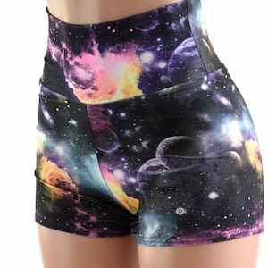 High Waist Shorts in Galaxy 152357