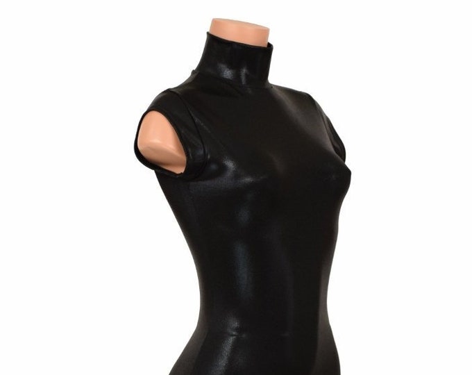 Black Metallic Bodycon Dress