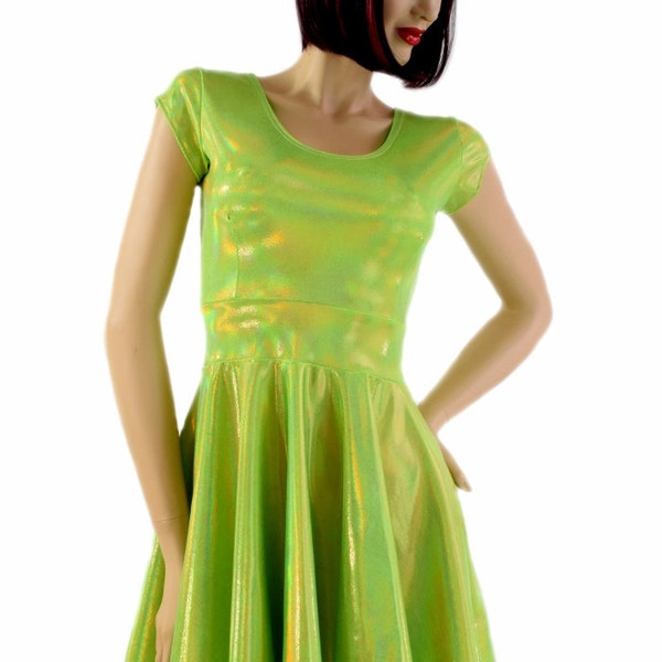 THE NEON TEE DRESS - GREEN main image 1
