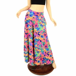 UV GLOW Tahitian Floral Long Maxi Skirt with Pockets 155205 image 1