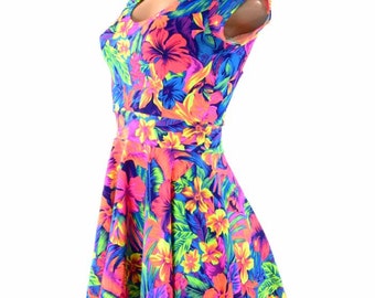 tahitian print dresses