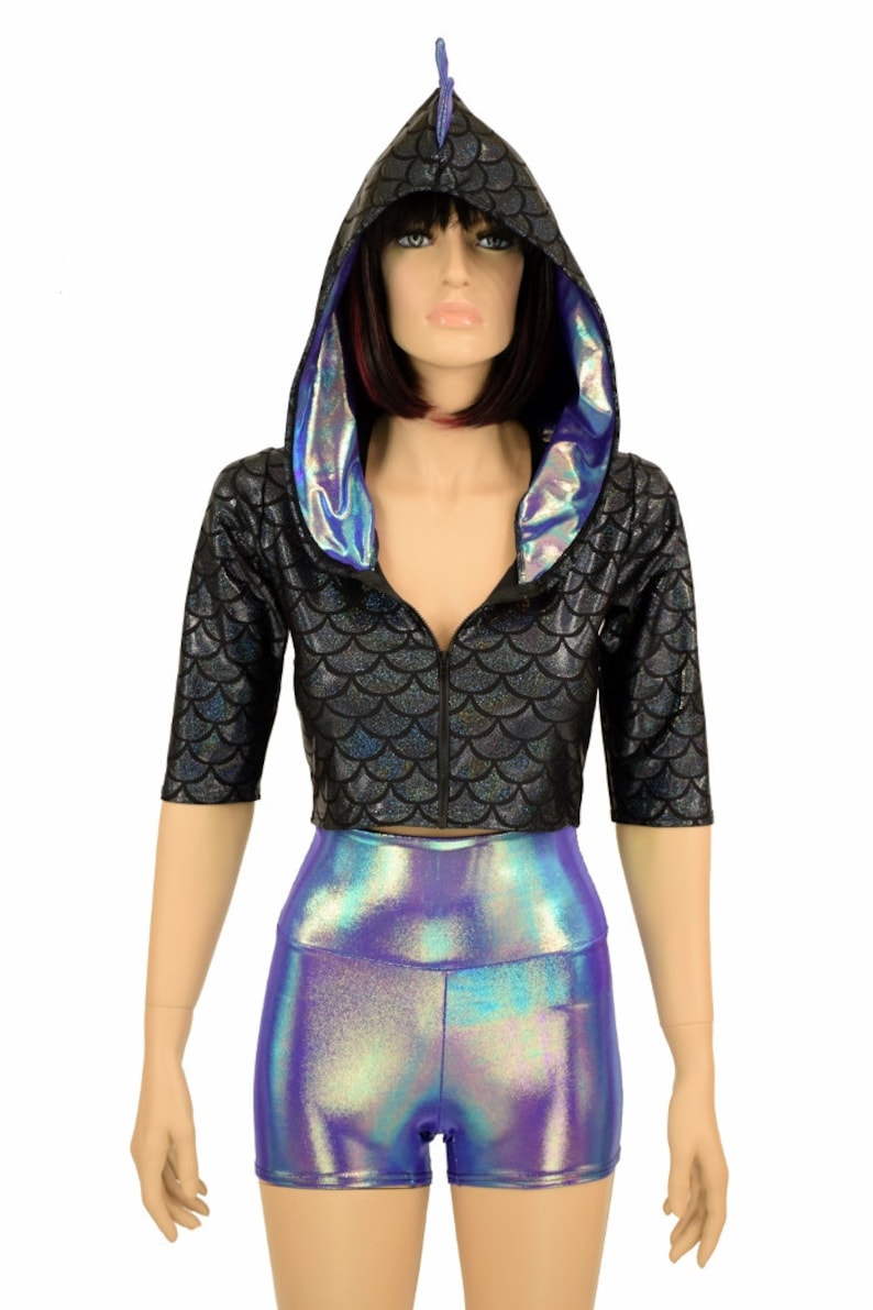 Dragon Scale Zipper Knitted Jacket