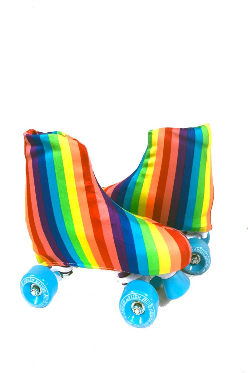 Rainbow Stripe Adult Roller Skate Boot Covers COVERS ONLY Etsy