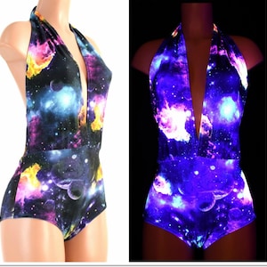 UV Glow Galaxy Print Josie Romper