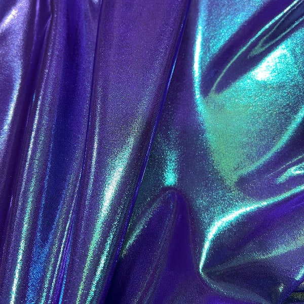 Moonstone Holographic Four Way Stretch Spandex Fabric (By the Yard)