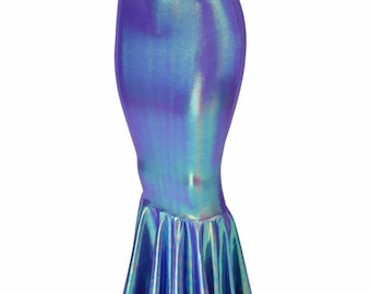 High Waist Mermaid Skirt in Moonstone