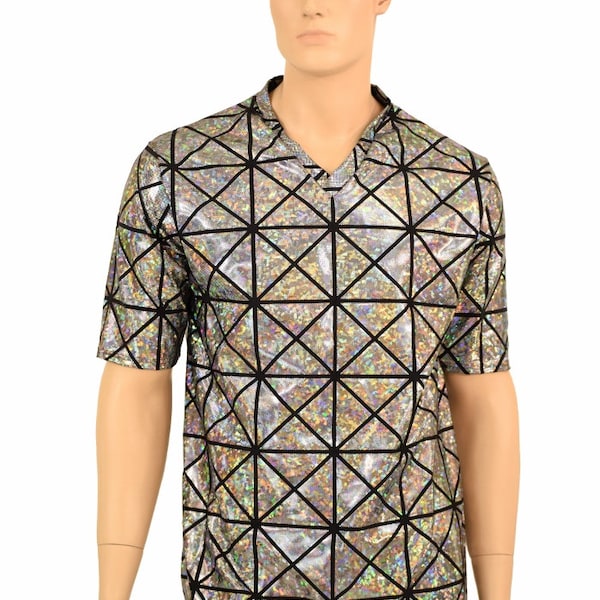 Holographic Men's Short Sleeve Shirt