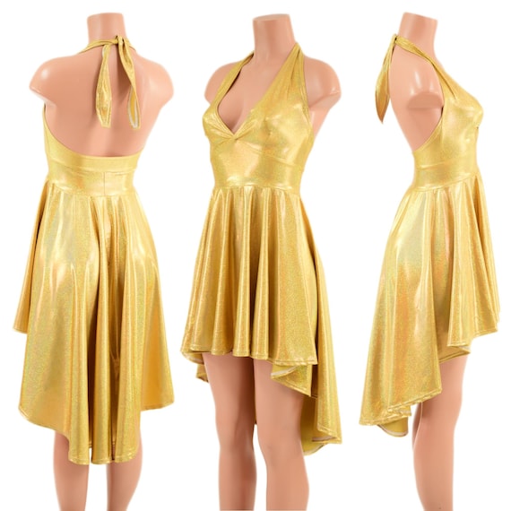 green emerald velvet dress Gold 1950s Off-Shoulder Sequined Swing Dress
