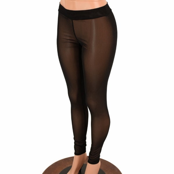 Sheer See Through Leggings Etsy