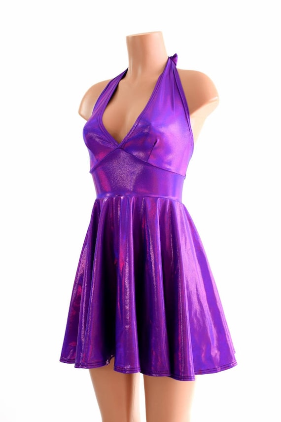 Holographic clearance purple dress