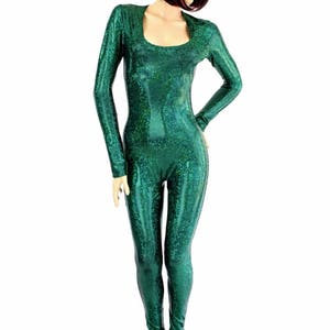 Green Shiny Catsuit 