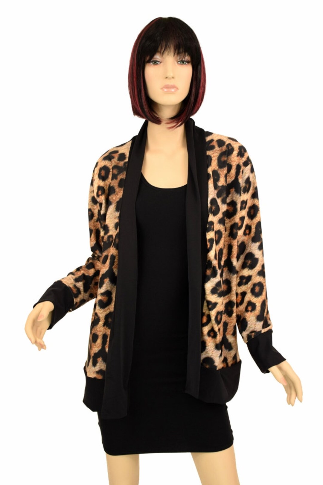 Leopard Print not a Cardigan With Pockets and - Etsy