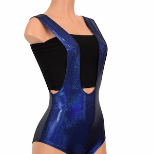 Blue Sparkly Jewel Suspender Siren Cut Romper Suit Playsuit - Etsy