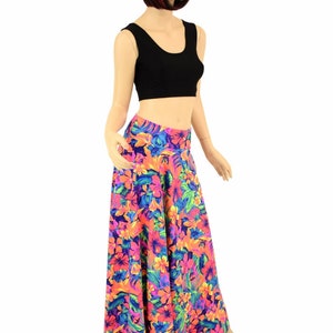 UV GLOW Tahitian Floral Long Maxi Skirt with Pockets 155205 image 2