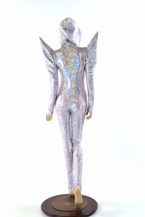 silver Mermaid Scales Festival Hood - Burning Man Beyond the Playa: Burning Man main image 2