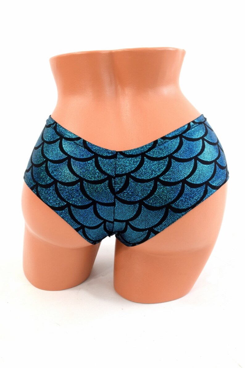 Ultra Cheeky Booty Shorts In Turquoise