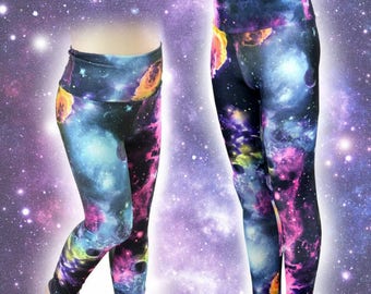 Art Leggings for Girl, Toddler Baby Yoga Pants, Handmade