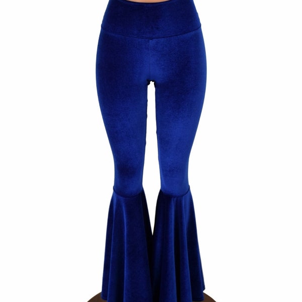 Velvet Bell Bottoms Etsy