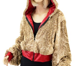 【THINK FUR】Popcorn Fur Raglan Jacket THINK FUR】Popcorn Fur Raglan Jacket