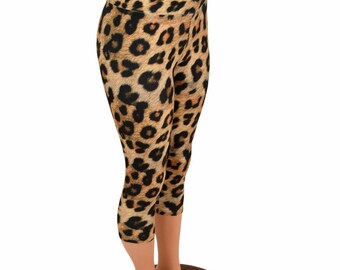 leopard capri leggings